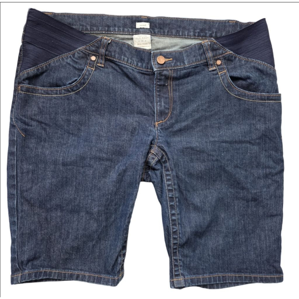 Women's Old Navy Maternity Jean Shorts Size 12 Blue